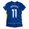 Conjunto (Camiseta+Pantalón Corto) Chelsea Timo Werner 11 Primera Equipación 2021/22 - Niño